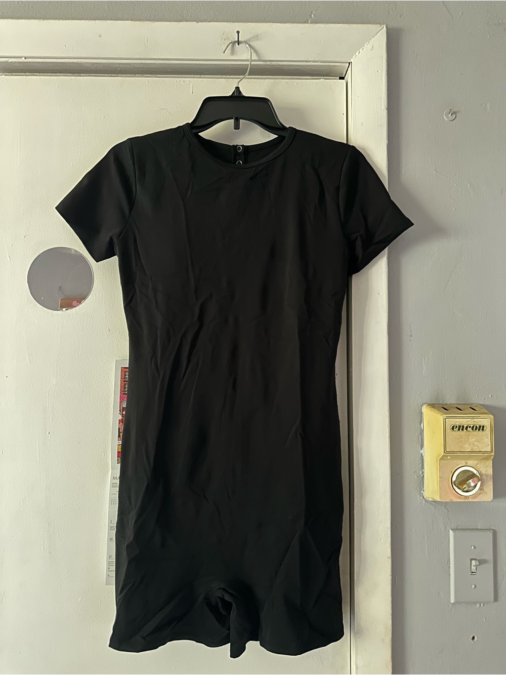 Gilly hicks black athletic romper size Large